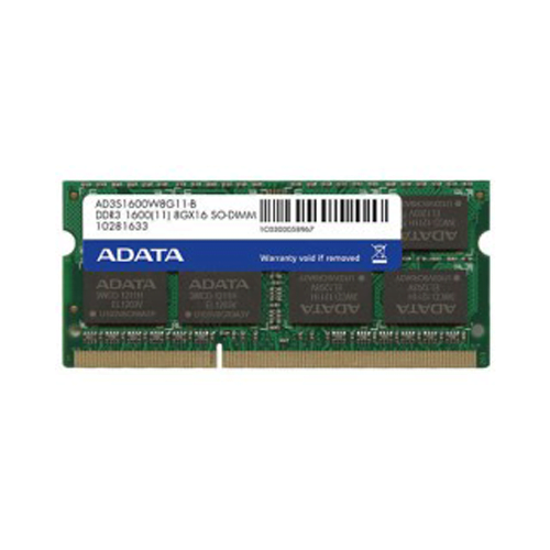 ADATA 8GB DDR3 1600MHz Laptop RAM